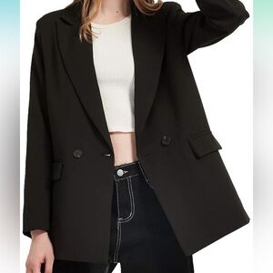 BLACK OVERSIZED BLAZER *Sz S*